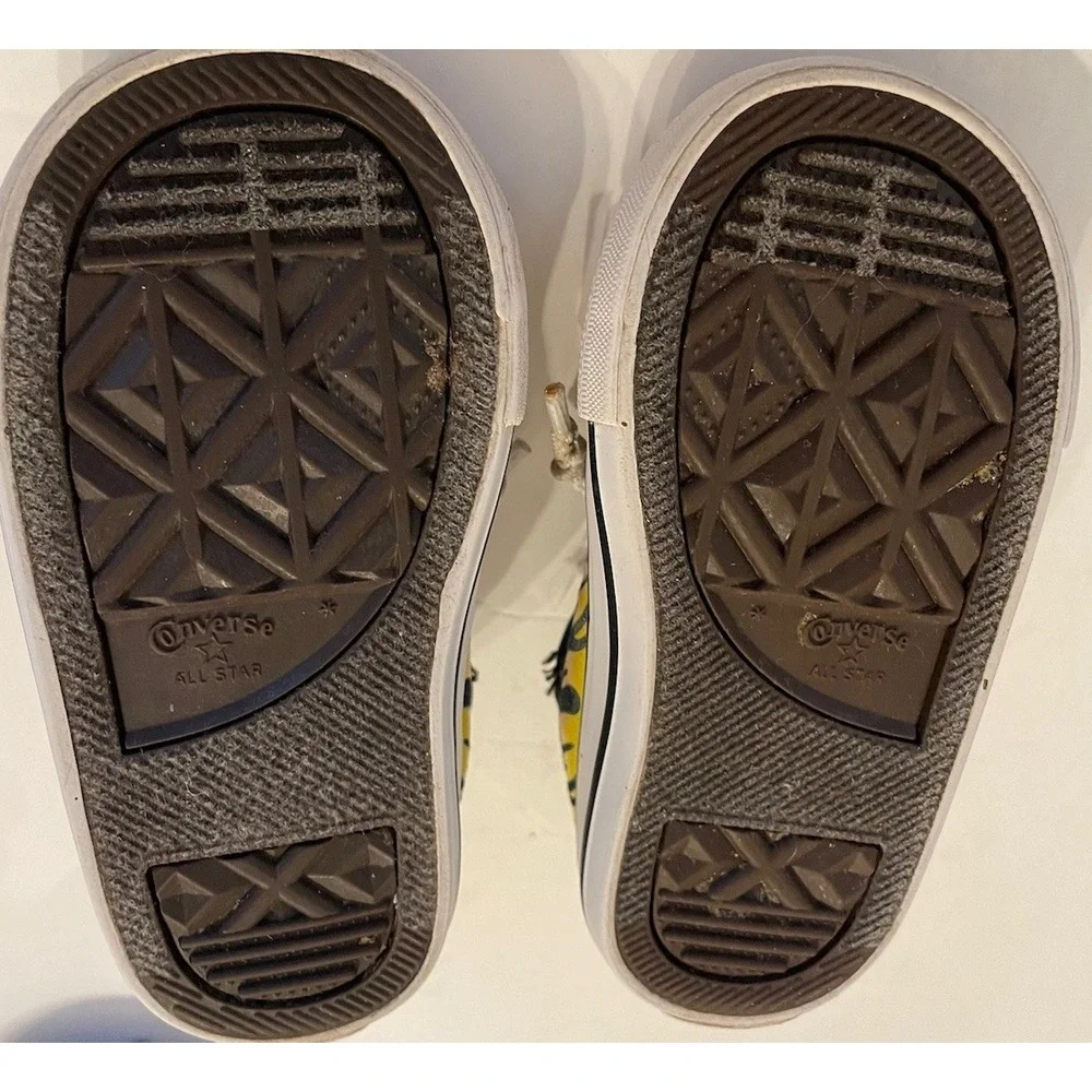 Converse Shoes All Star Chuck Taylors Flames Fire Slip On Sneakers Toddler 5